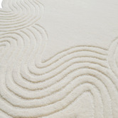 Boulevarde Rugs Vanilla Swirl Shaped Wool Rug
