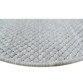 Boulevarde Rugs Silver Zilla Hand-Woven Wool Round Rug