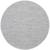 Boulevarde Rugs Silver Zilla Hand-Woven Wool Round Rug