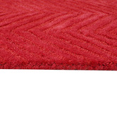 Boulevarde Rugs Red Chloe Hand-Woven Wool Rug