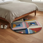 Boulevarde Rugs Multi-Coloured Correy Hand-Tufted Wool Round Rug