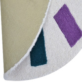 Boulevarde Rugs Tikki Clock Kids' Hand-Tufted Wool Round Rug