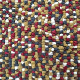 Boulevarde Rugs Red Bonnie Hand-Woven Wool Round Rug