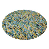 Boulevarde Rugs Aqua Bonnie Hand-Woven Wool Round Rug