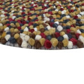 Boulevarde Rugs Red Bonnie Hand-Woven Wool Round Rug