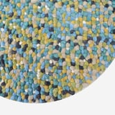 Boulevarde Rugs Aqua Bonnie Hand-Woven Wool Round Rug