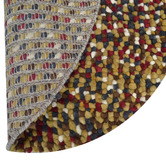 Boulevarde Rugs Red Bonnie Hand-Woven Wool Round Rug