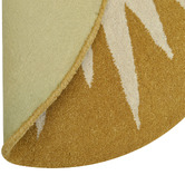 Boulevarde Rugs Cream &amp; Mustard Vera Hand-Tufted Wool Round Rug