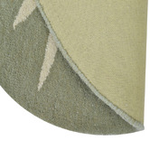 Boulevarde Rugs Cream &amp; Sea Green Vera Hand-Tufted Wool Round Rug