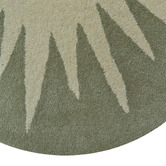 Boulevarde Rugs Cream &amp; Sea Green Vera Hand-Tufted Wool Round Rug