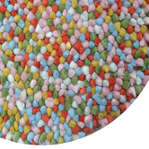 Boulevarde Rugs Pink Bonnie Hand-Woven Wool Round Rug