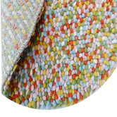 Boulevarde Rugs Pink Bonnie Hand-Woven Wool Round Rug