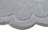 Boulevarde Rugs Fiorella Scalloped Hand-Tufted Wool Round Rug