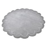 Boulevarde Rugs Fiorella Scalloped Hand-Tufted Wool Round Rug
