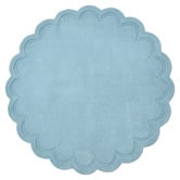 Boulevarde Rugs Fiorella Scalloped Hand-Tufted Wool Round Rug