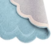 Boulevarde Rugs Fiorella Scalloped Hand-Tufted Wool Round Rug