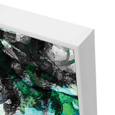 Arte Eleve Aqua Fem Framed Canvas Wall Art