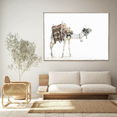 Arte Eleve Moroccan Camel Framed Canvas Wall Art