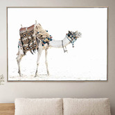 Arte Eleve Moroccan Camel Framed Canvas Wall Art