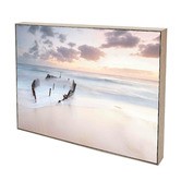 Arte Eleve Shipwreck Shore Framed Canvas Wall Art