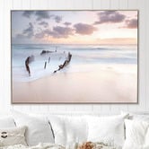 Arte Eleve Shipwreck Shore Framed Canvas Wall Art