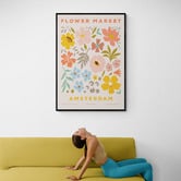 Papier Inkhouse Amsterdam Flower Market Printed Wall Art