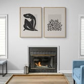 Papier Inkhouse 2 Piece Black Cut-Outs Printed Wall Art Set