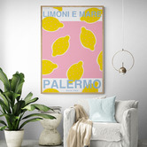 Papier Inkhouse Italian Lemons Printed Wall Art