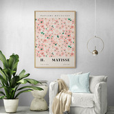 Papier Inkhouse Pink Flowers Printed Wall Art