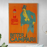 Papier Inkhouse Orange Campari Printed Wall Art