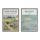 Papier Inkhouse 2 Piece Van Gogh &amp; Monet Printed Wall Art Set