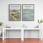 Papier Inkhouse 2 Piece Van Gogh &amp; Monet Printed Wall Art Set