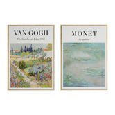 Papier Inkhouse 2 Piece Van Gogh &amp; Monet Printed Wall Art Set
