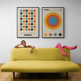 Papier Inkhouse 2 Piece Bauhaus Style Printed Wall Art Set