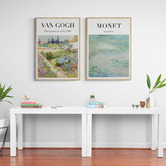 Papier Inkhouse 2 Piece Van Gogh &amp; Monet Printed Wall Art Set