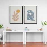 Papier Inkhouse 2 Piece Orange Coral Printed Wall Art Set