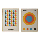 Papier Inkhouse 2 Piece Bauhaus Style Printed Wall Art Set