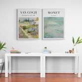 Papier Inkhouse 2 Piece Van Gogh &amp; Monet Printed Wall Art Set