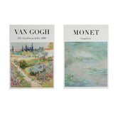 Papier Inkhouse 2 Piece Van Gogh &amp; Monet Printed Wall Art Set