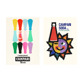 Papier Inkhouse 2 Piece Campari Printed Wall Art Set