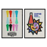 Papier Inkhouse 2 Piece Campari Printed Wall Art Set