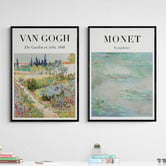 Papier Inkhouse 2 Piece Van Gogh &amp; Monet Printed Wall Art Set