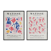 Papier Inkhouse 2 Piece Red Dancers Printed Wall Art Set