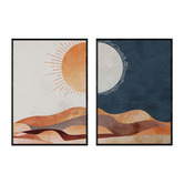 Papier Inkhouse Moon Desert Printed Wall Art Diptych