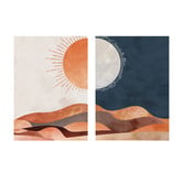 Papier Inkhouse Moon Desert Printed Wall Art Diptych