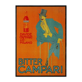 Papier Inkhouse Orange Campari Printed Wall Art
