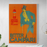 Papier Inkhouse Orange Campari Printed Wall Art