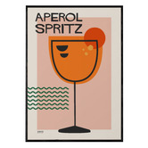 Papier Inkhouse 3 Piece Aperol Spritz Framed Paper Print Wall Art Set