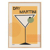 Papier Inkhouse 3 Piece Aperol Spritz Framed Paper Print Wall Art Set