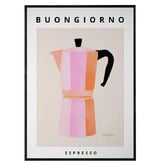 Papier Inkhouse Buongiorno Espresso Framed Paper Print Wall Art